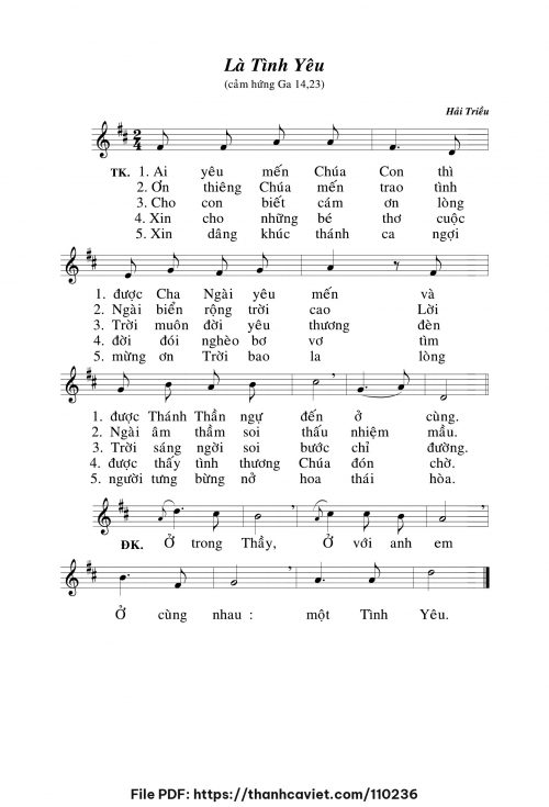 Là tình yêu - Hải Triều - trang 1