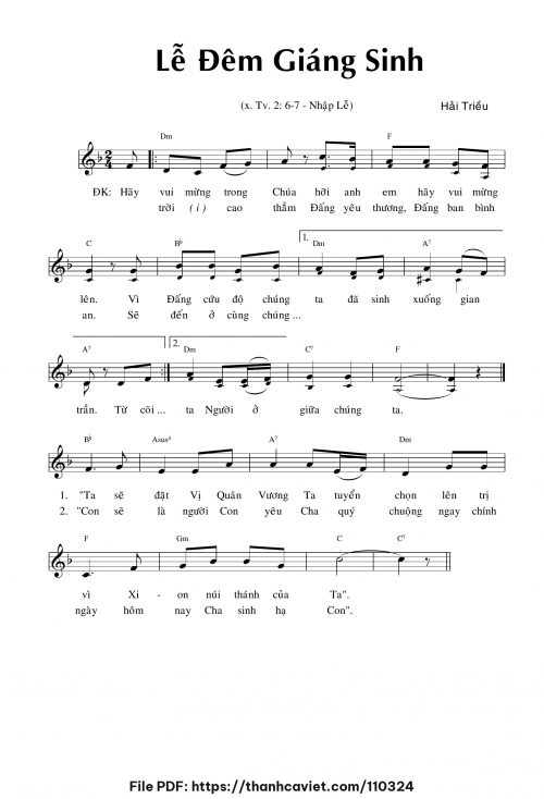 Lễ đêm Giáng Sinh - Hải Triều - trang 1