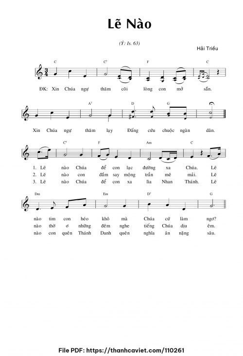 Lẽ nào - Hải Triều - trang 1