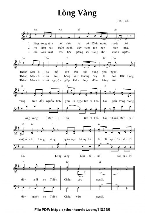 Lòng vàng - Hải Triều - trang 1