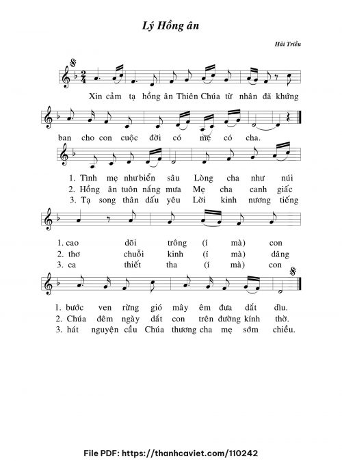 Lý hồng ân - Hải Triều - trang 1