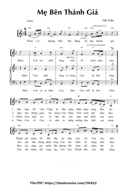 Mẹ bên thánh giá - Hải Triều - trang 1