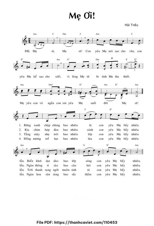 Mẹ ơi! - Hải Triều - trang 1