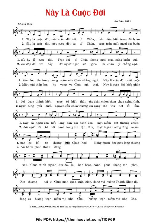 Này là cuộc đời - Lm. Ân Đức - trang 1
