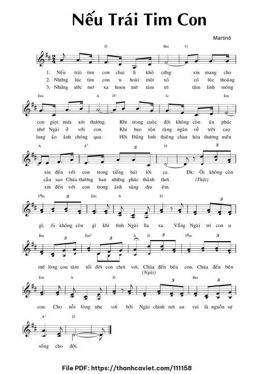 Nếu trái tim con - Martino - trang 1