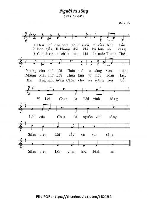 Người ta sống - Hải Triều - trang 1