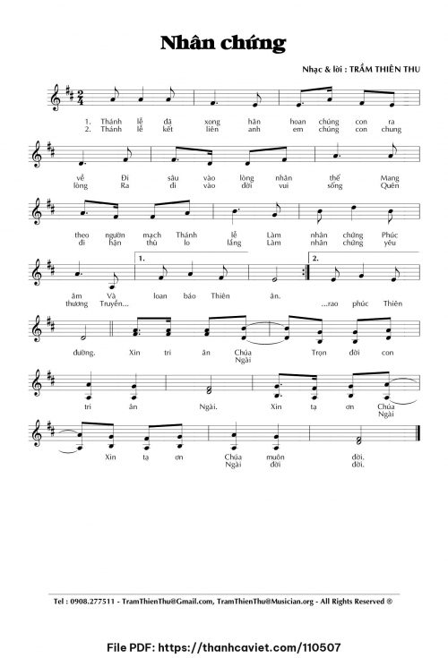 Nhân chứng - Trầm Thiên Thu - trang 1