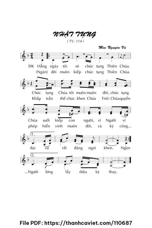 Nhật tụng - Mai Nguyên Vũ - trang 1