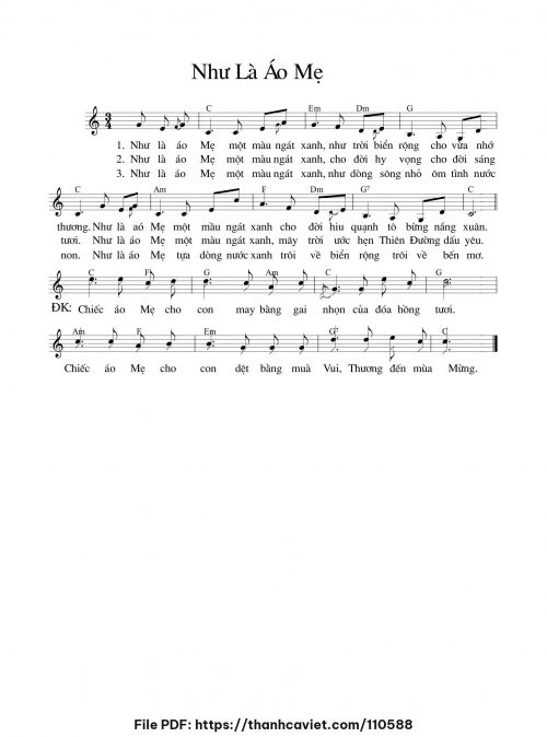 Như là áo Mẹ - Chưa biết - trang 1