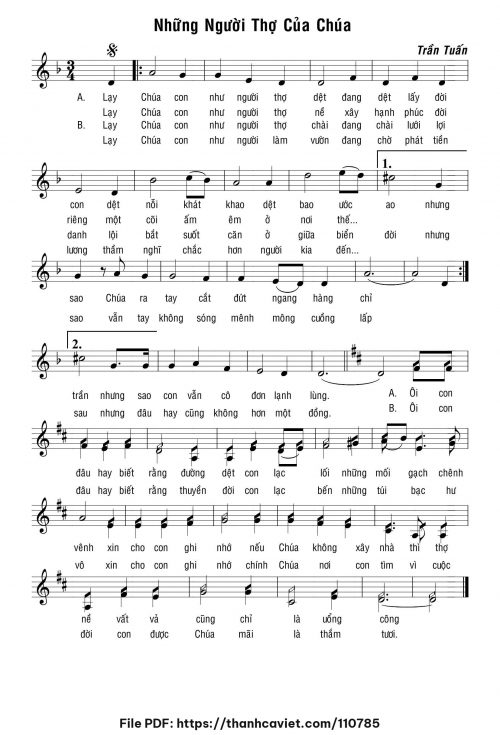 Những người thợ của Chúa - Lm. Trần Tuấn - trang 1