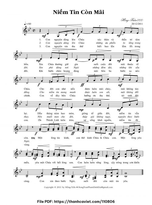 Niềm tin còn mãi - Hồng Trần Phạm Đình Đài - trang 1