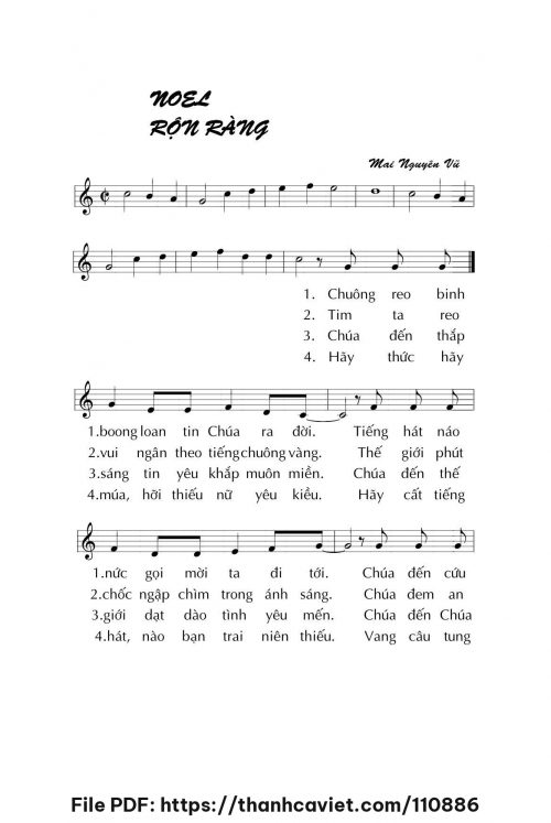 Noel rộn ràng - Mai Nguyên Vũ - trang 1