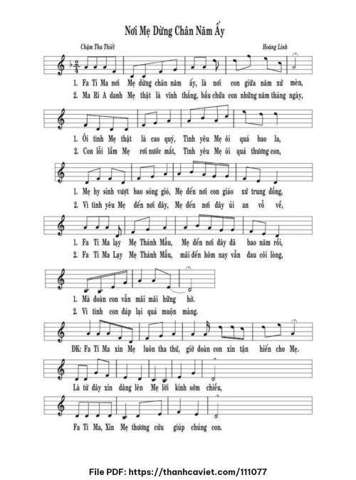 Nơi Mẹ dừng chân năm ấy - Hoàng Linh - trang 1