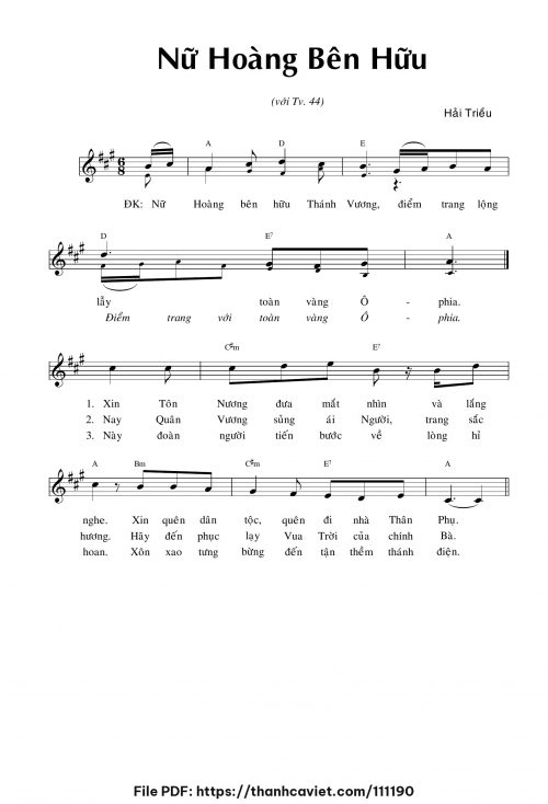 Nữ Hoàng bên hữu - Hải Triều - trang 1