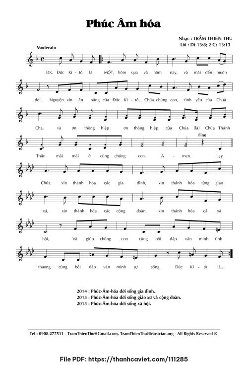Phúc âm hóa - Trầm Thiên Thu - trang 1