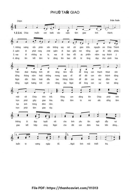 Phút tâm giao - Lm. Trần Tuấn - trang 1