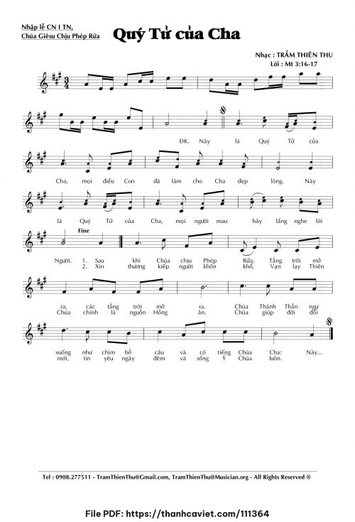 Quý tử của Cha - Trầm Thiên Thu - trang 1