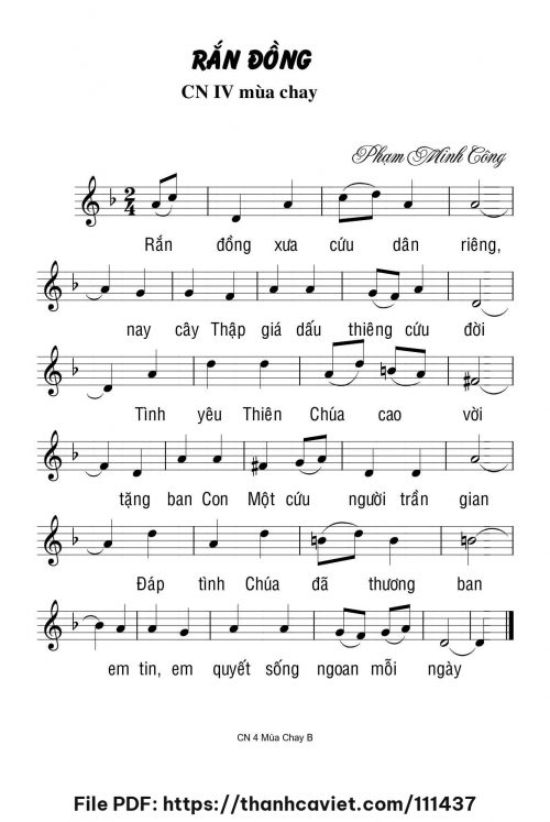 Rắn đồng - Lm. Phạm Minh Công - trang 1