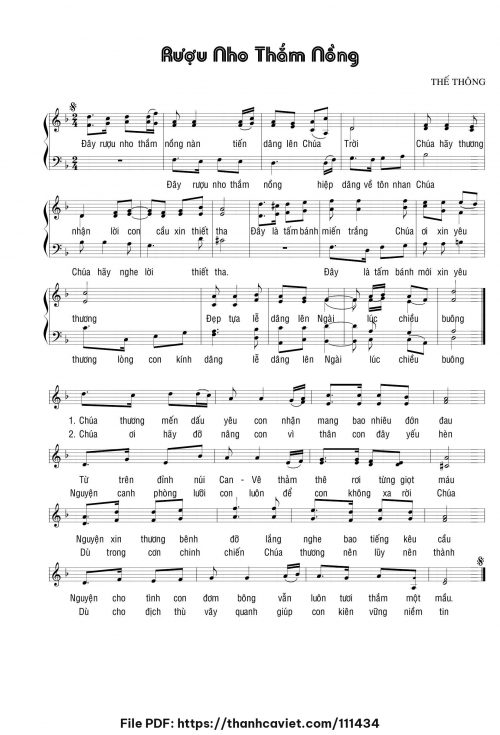 Rượu nho thắm nồng 2 - Thế Thông - trang 1