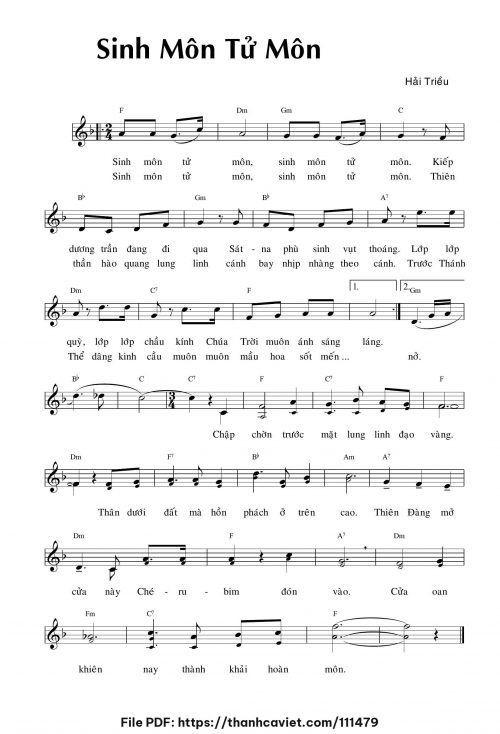 Sinh môn tử môn - Hải Triều - trang 1