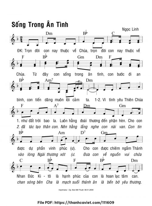 Sống trong ân tình - Ngọc Linh - trang 1