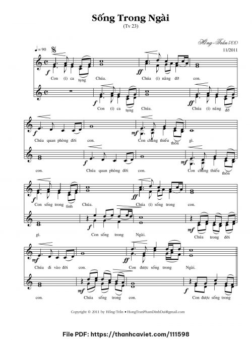 Sống trong Ngài - Hồng Trần Phạm Đình Đài - trang 1