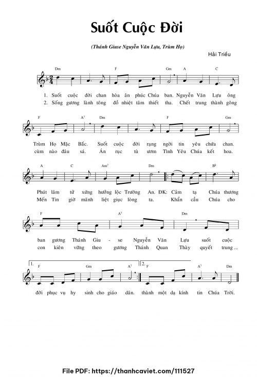 Suốt cuộc đời - Hải Triều - trang 1