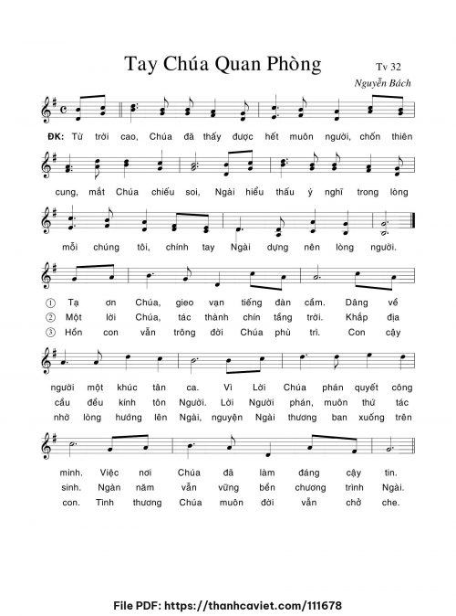 Tay Chúa quan phòng - Nguyễn Bách - trang 1