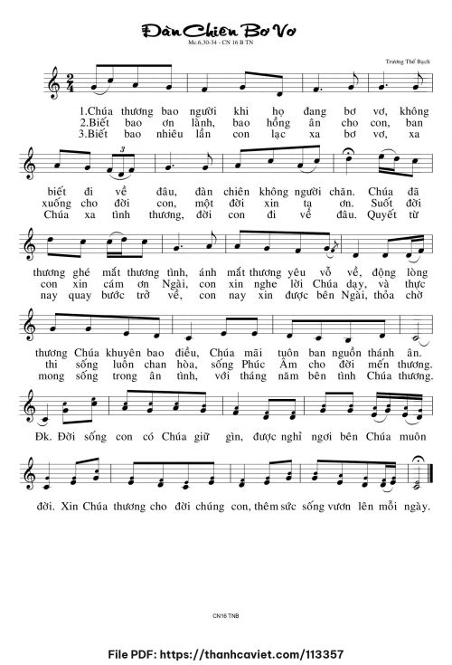 Đàn chiên bơ vơ - Trương Thế Bạch - trang 1