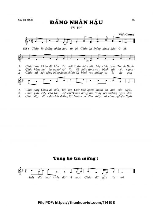 Đấng nhân hậu - Viết Chung - trang 1