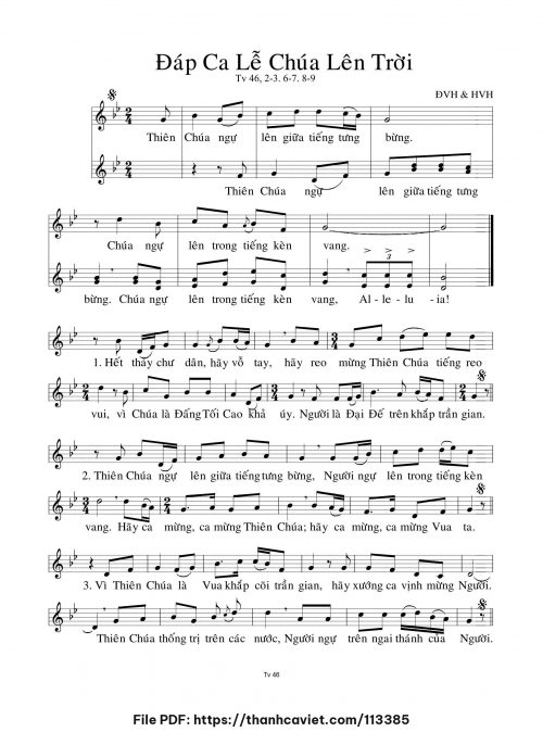 Đáp ca Lễ Chúa Lên Trời - hvh - trang 1