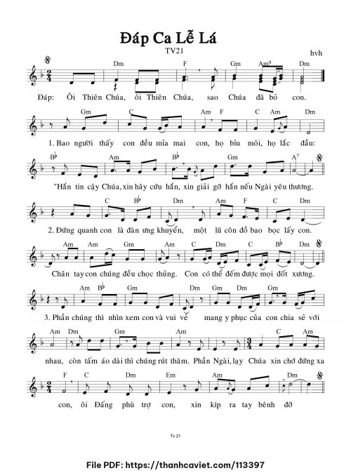 Đáp ca Lễ Lá - hvh - trang 1
