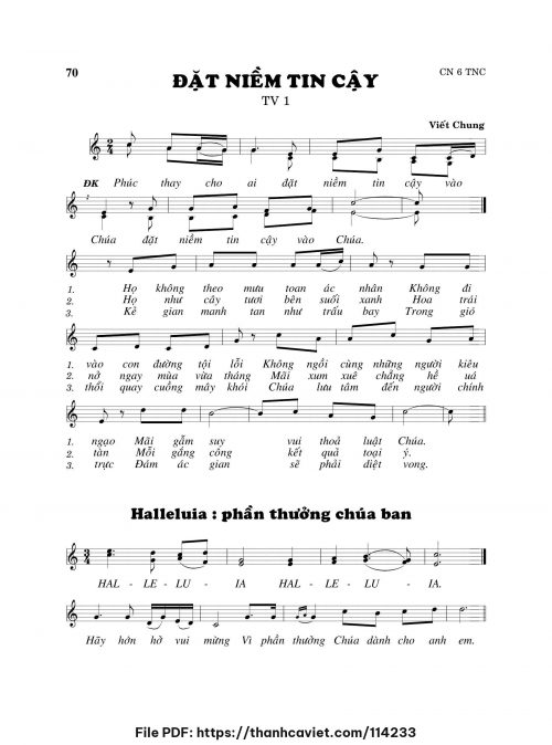 Đặt niềm tin cậy - Viết Chung - trang 1