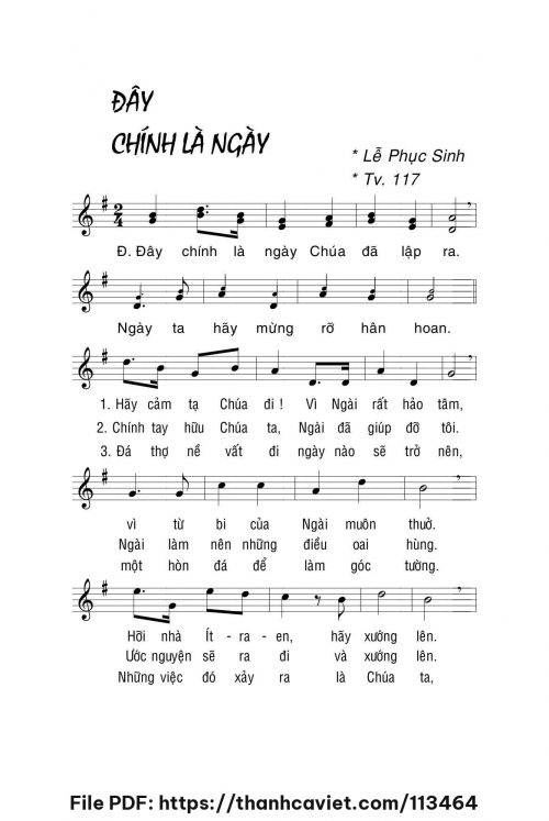 Đây chính là ngày - Lm. La Thập Tự - trang 1