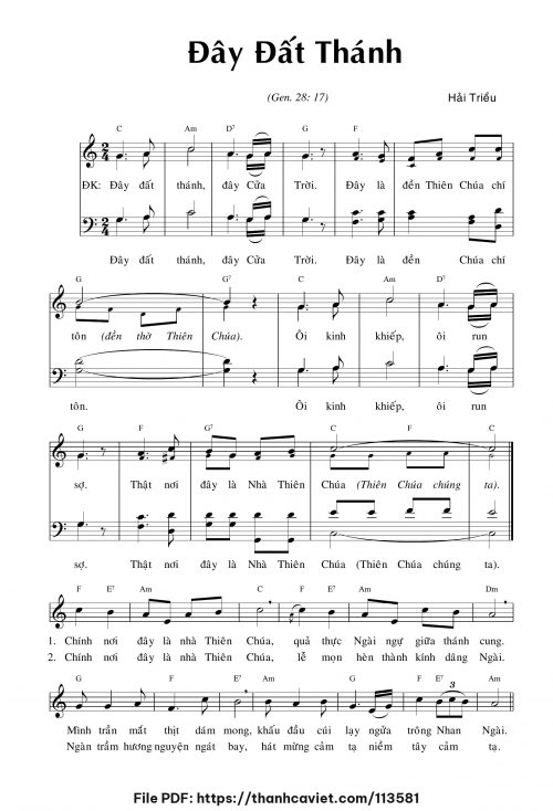 Đây đất thánh - Hải Triều - trang 1