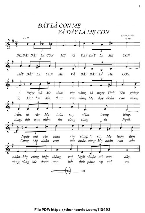 Đây là con Mẹ và đây là Mẹ của con - Hạ My (Phương Nhạn) - trang 1