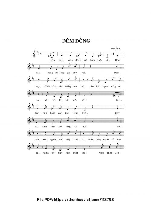 Đêm đông - Hải Ánh - trang 1