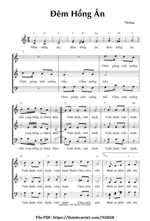 Đêm hống ân - Sr. Têrêsa - trang 1