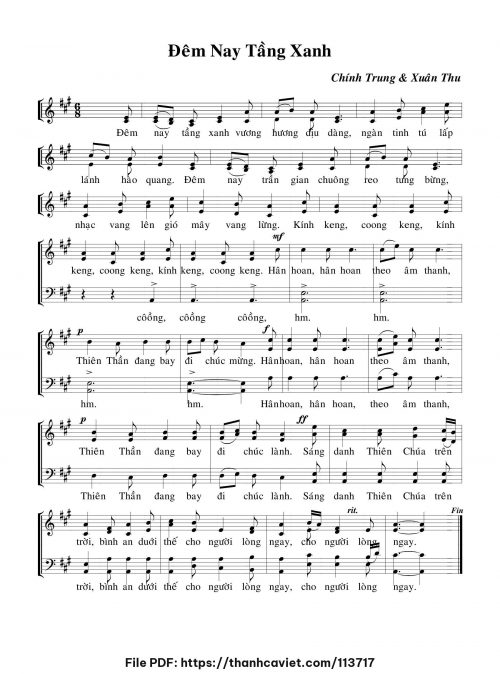Đêm nay tầng xanh - Chính Trung - Xuân Thu - trang 1
