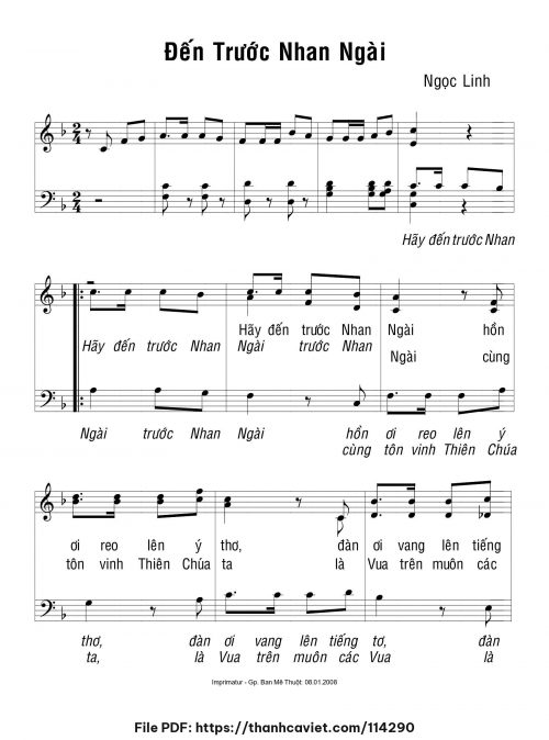 Đến trước nhan Ngài - Ngọc Linh - trang 1