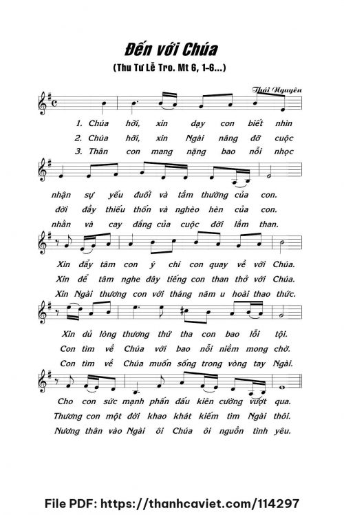Đến với Chúa - Lm. Thái Nguyên - trang 1