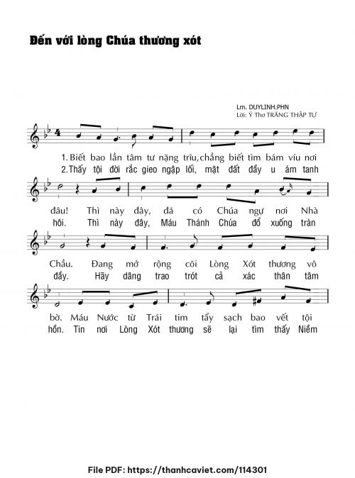Đến với lòng Chúa thương xót - Lm. DUYLINH.PHN - trang 1