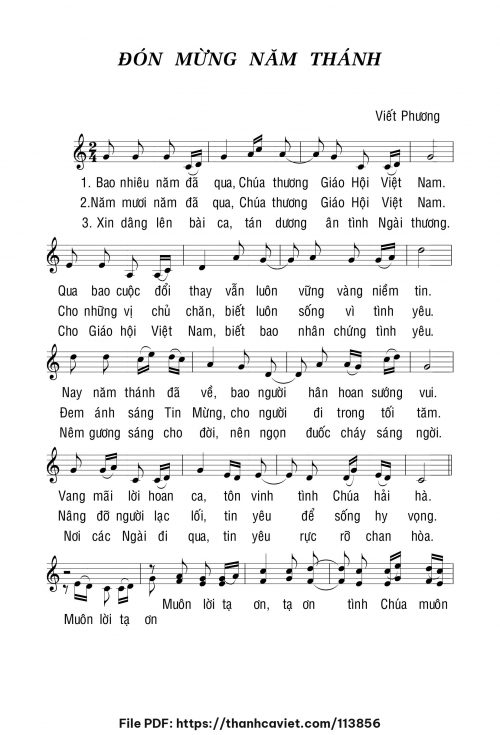 Đón mừng Năm Thánh - Viết Phương - trang 1