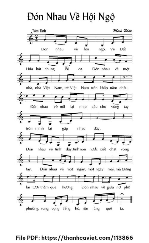Đón Nhau Về Hội Ngộ - Minh Nhật - trang 1