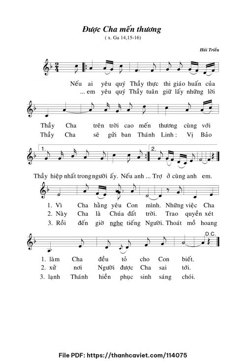 Được Cha mến thương - Hải Triều - trang 1