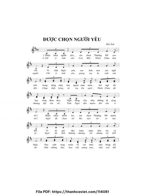 Được chọn người yêu - Hải Ánh - trang 1