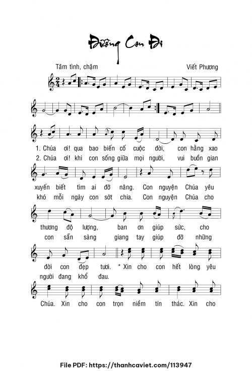 Đường con đi - Viết Phương - trang 1