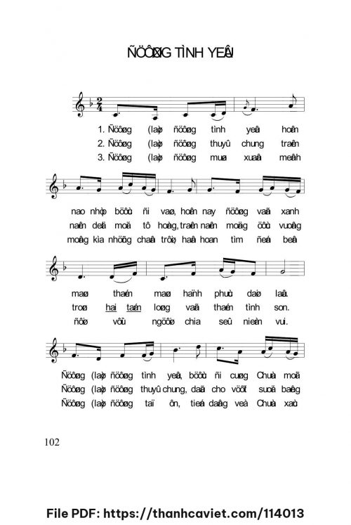 Đường tình yêu - Lm. Nguyễn Duy - trang 1