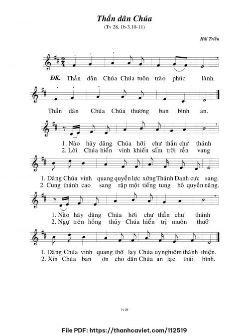 Thần dân Chúa - Hải Triều - trang 1