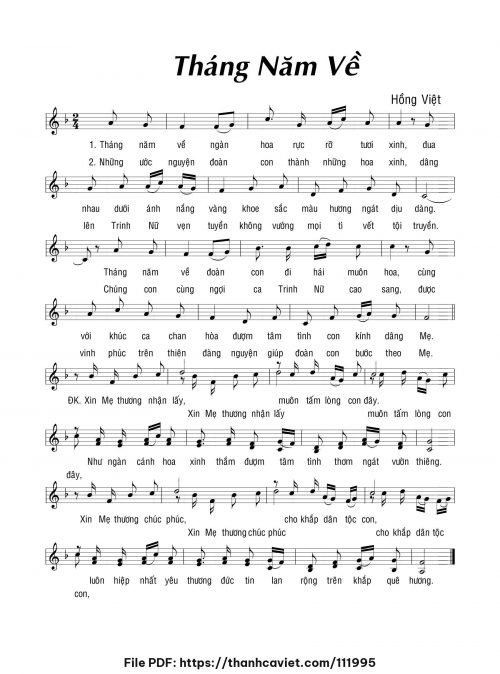 Tháng 5 về - Hồng Việt - trang 1